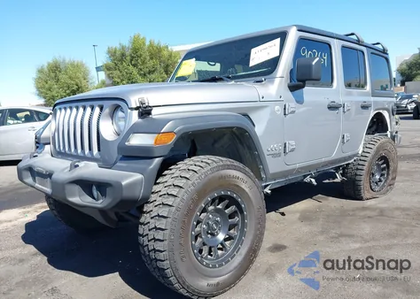 2020 Jeep Wrangler Unlimited Sport S 4X4 z USA, uszkodzony, nr VIN 1C4HJXDM2LW308620